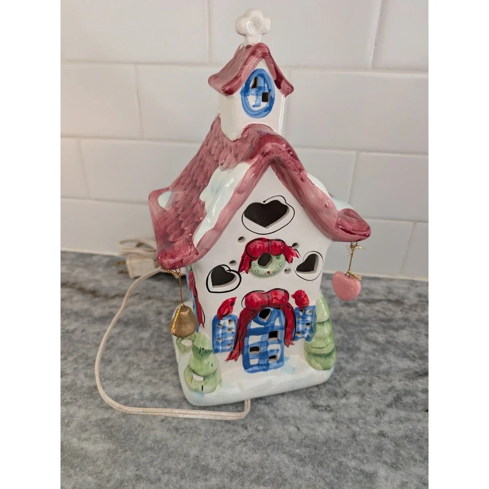 Vintage Elements Illuminated Christmas Village Church